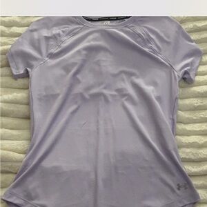 Under Armour Gray Fitted Polo Tee